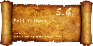 Sali Gilbert névjegykártya